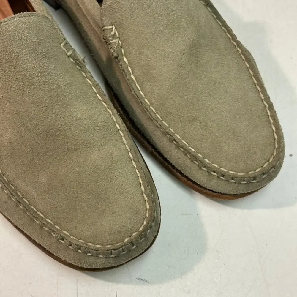NEW HEELS Rancourt & Co. Naples Venetian Loafer Moc Suede Tan Made in USA 13 D